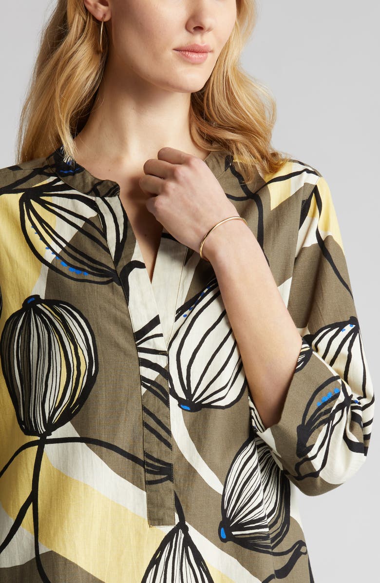 Masai Copenhagen Nokolo Print Linen Dress, Alternate, color,