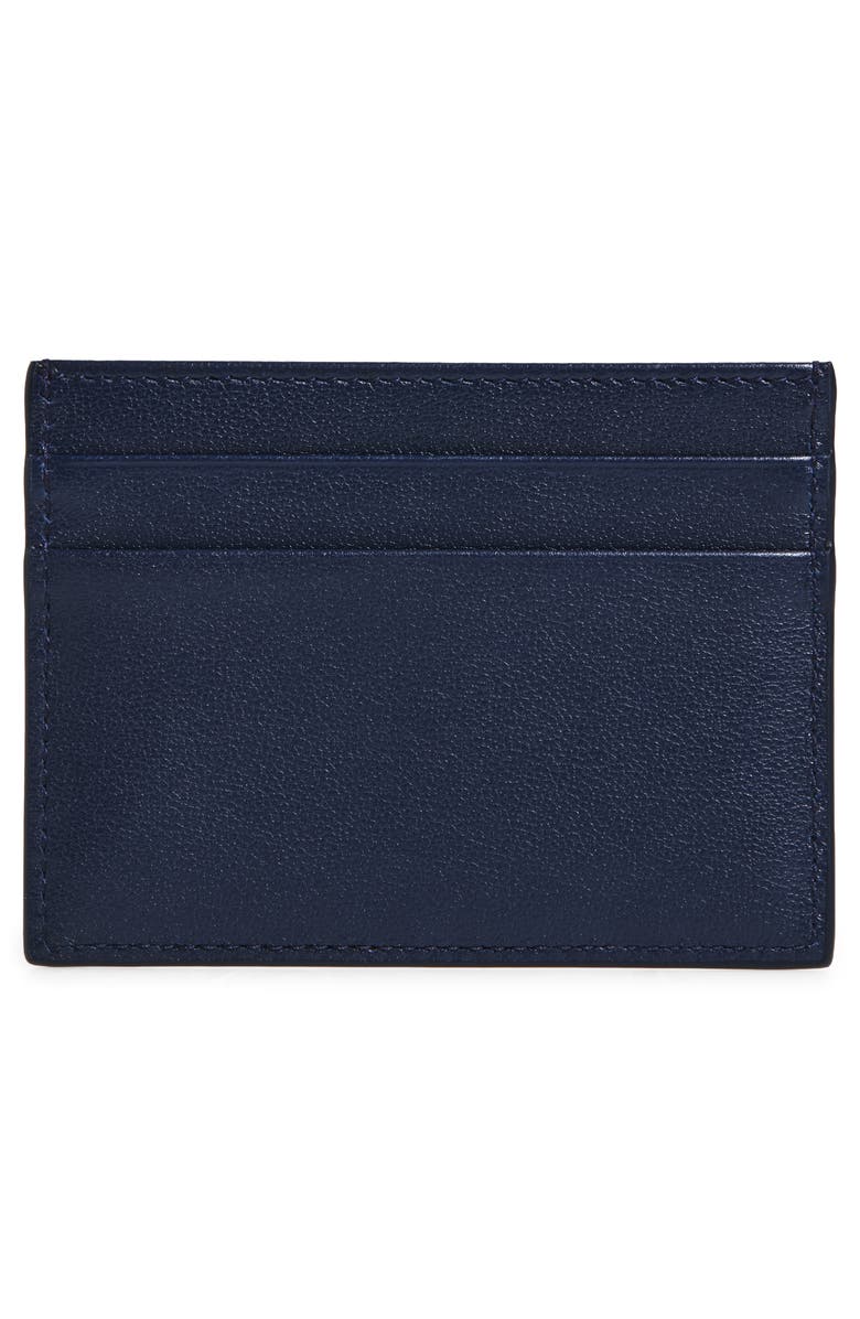 Dolce&Gabbana Leather Card Holder, Alternate, color, 80658 Blu Scuro