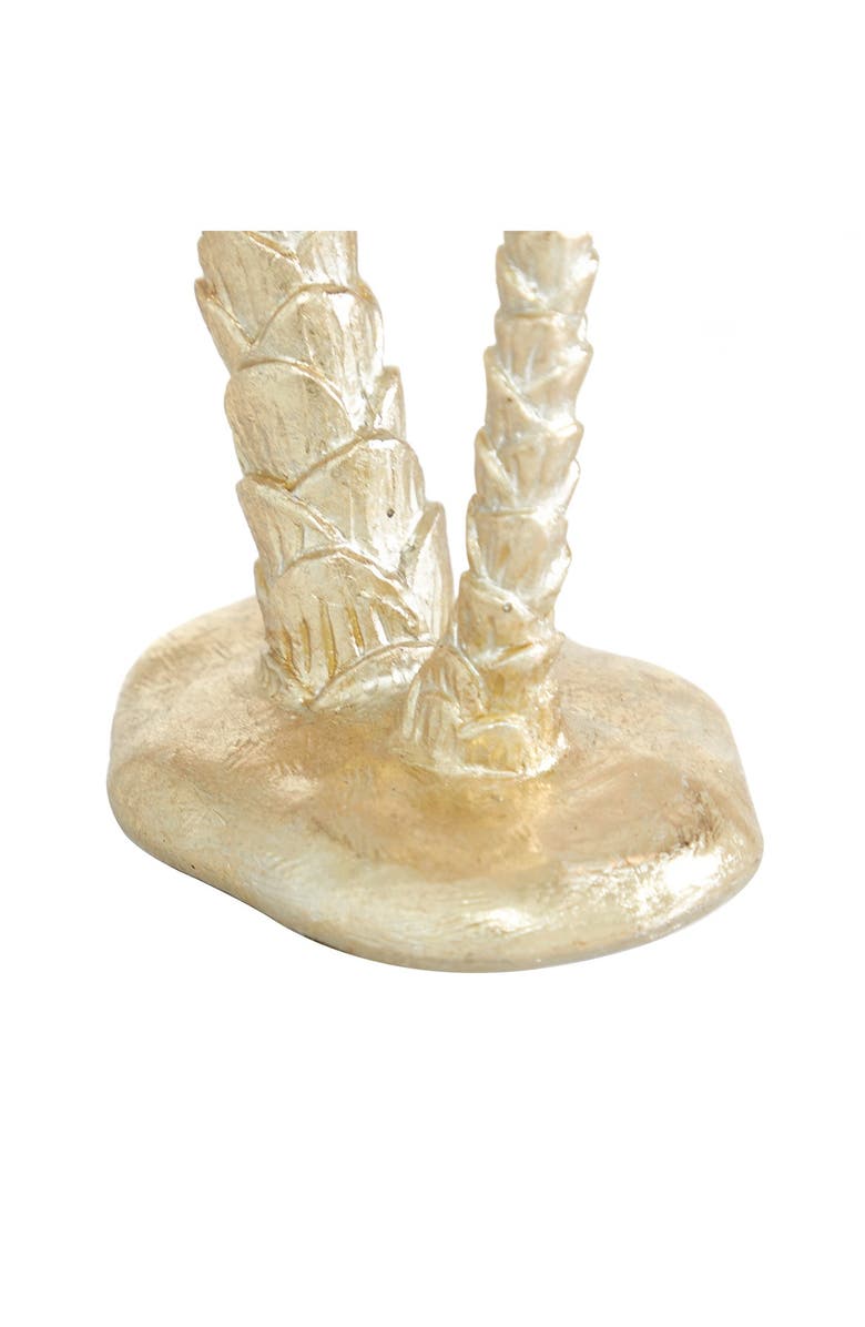 WILLOW ROW Palm Tree SculpturePolyresinGold, Alternate, color, Gold