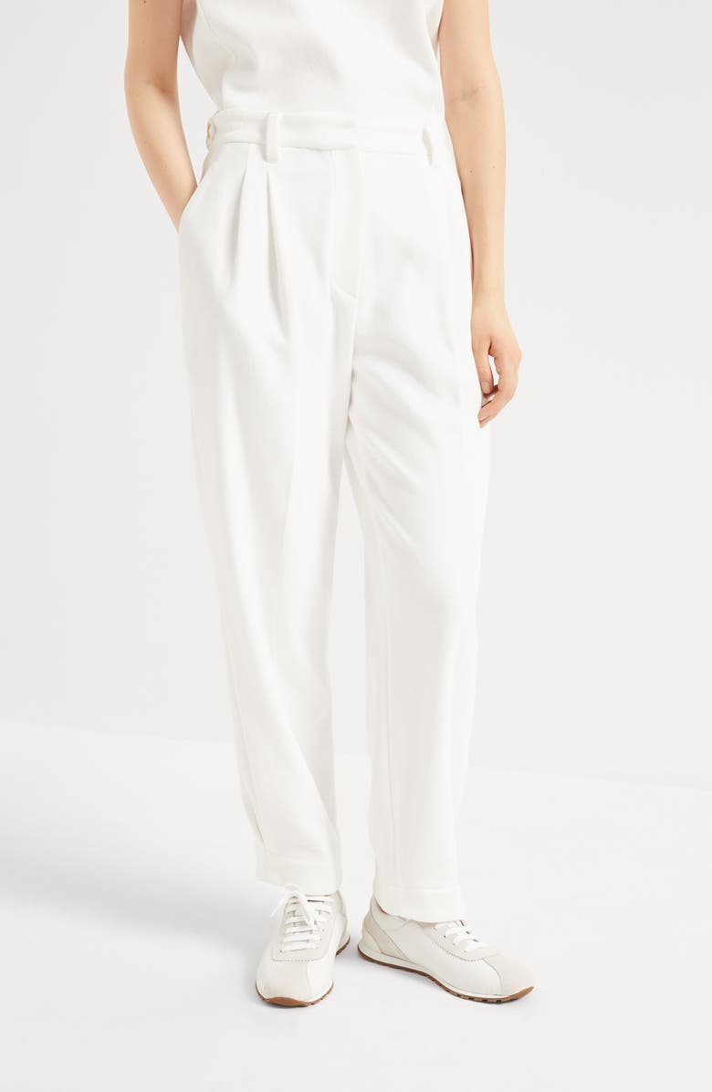 Brunello Cucinelli Sartorial Baggy trousers, Alternate, color, White