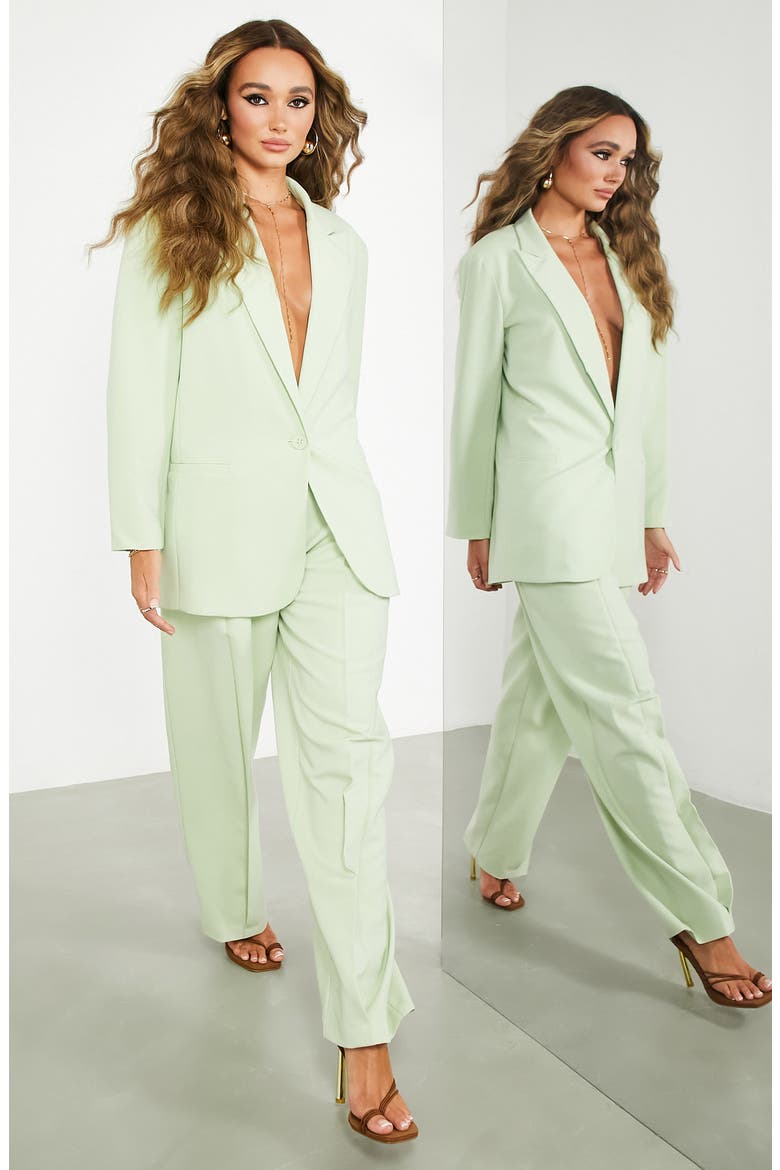 EDITION Wide Leg Trousers, Alternate, color, LIGHT GREEN
