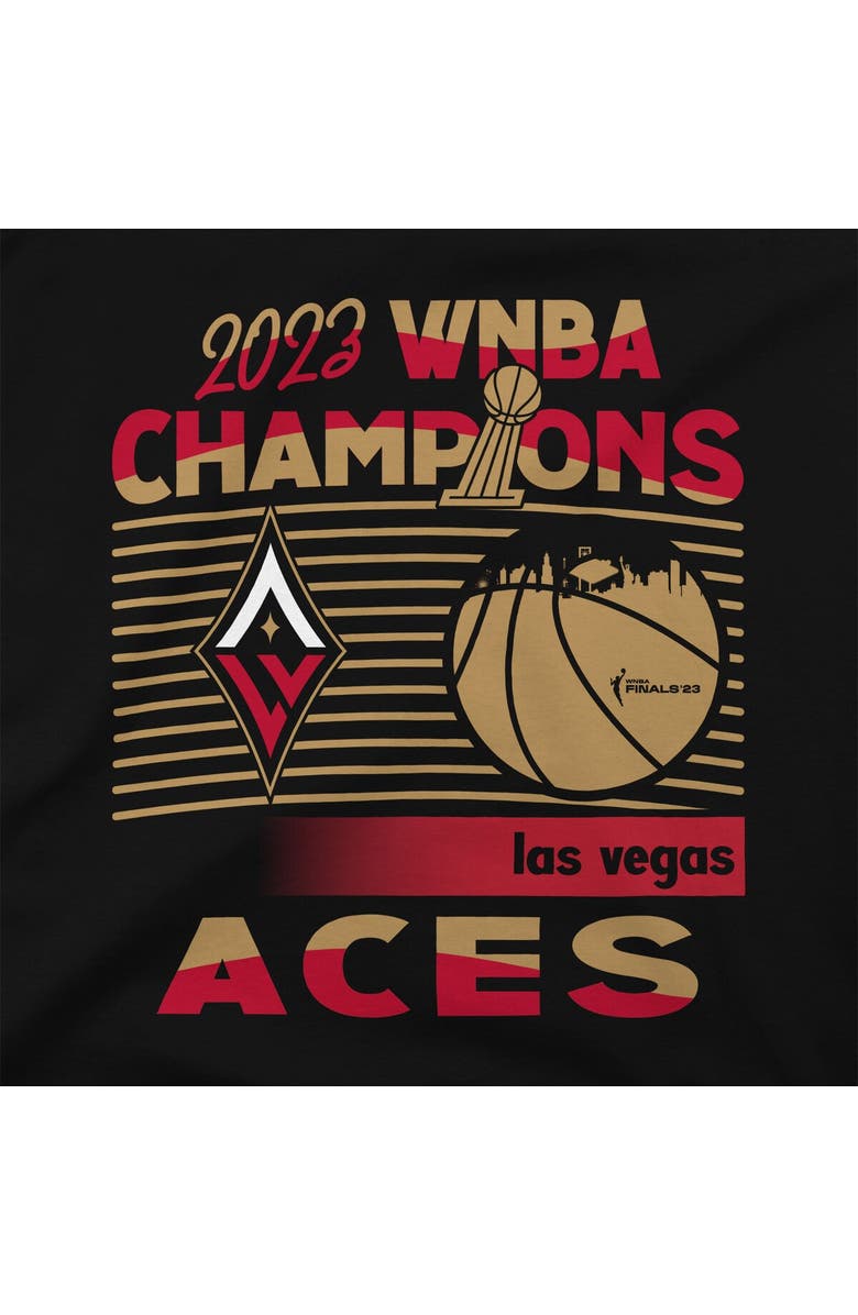 Stadium Essentials Unisex Stadium Essentials Black Las Vegas Aces 2023 WNBA Finals Champions Baller Crewneck Pullover Sweatshirt, Alternate, color, 