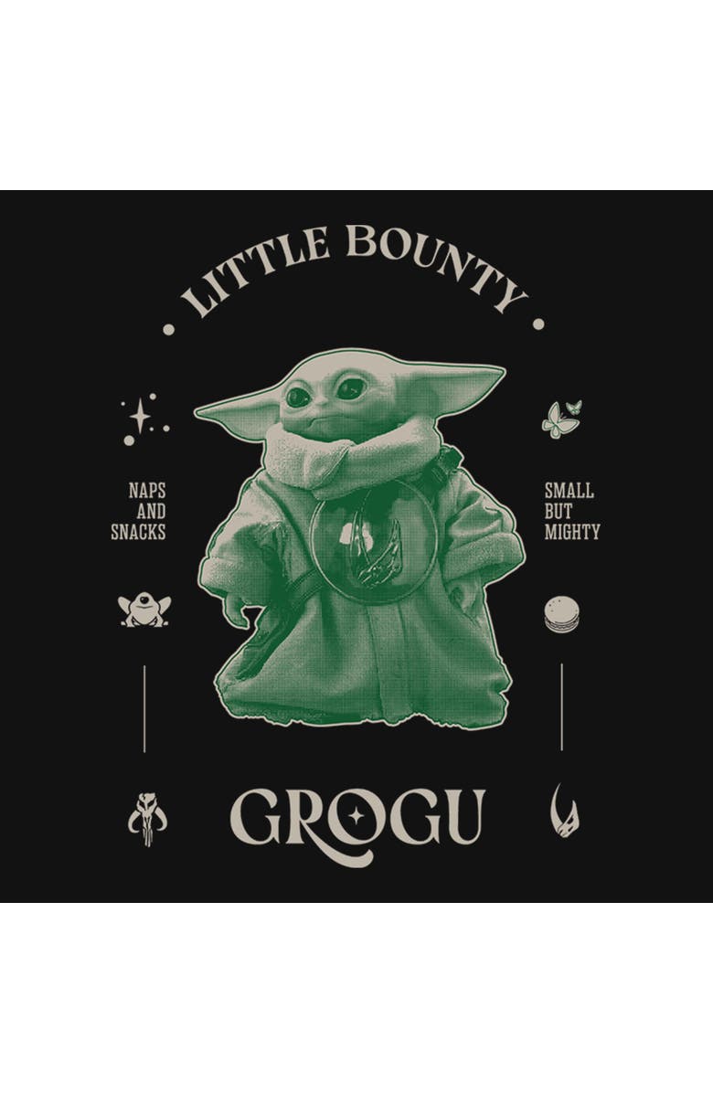 Star Wars: The Mandalorian and Grogu Girl's Star Wars The Mandalorian and Grogu Little Bounty Small But Mighty Graphic T-Shirt, Alternate, color, Black