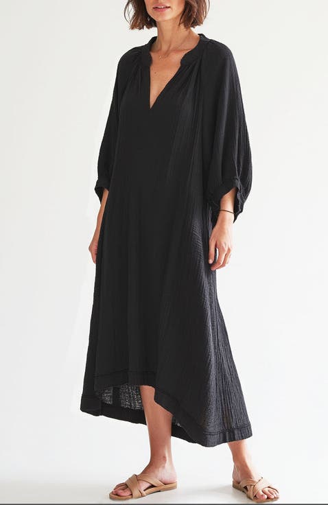Gauze Dress with Pockets