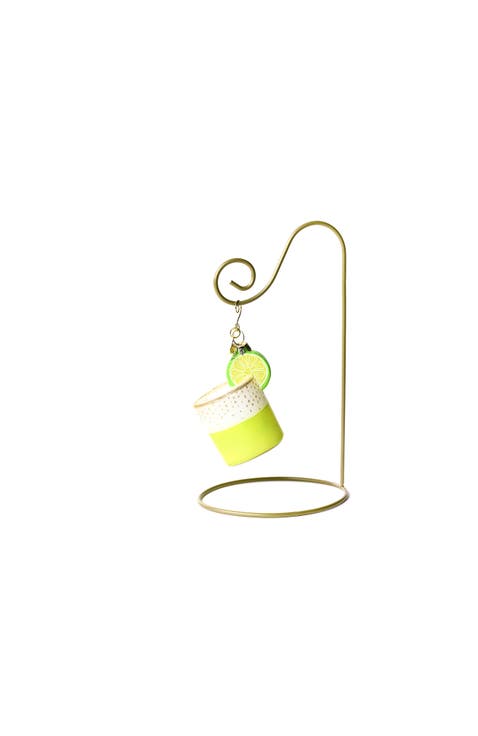 Margarita Glass Shaped Ornament with Gold Stand
