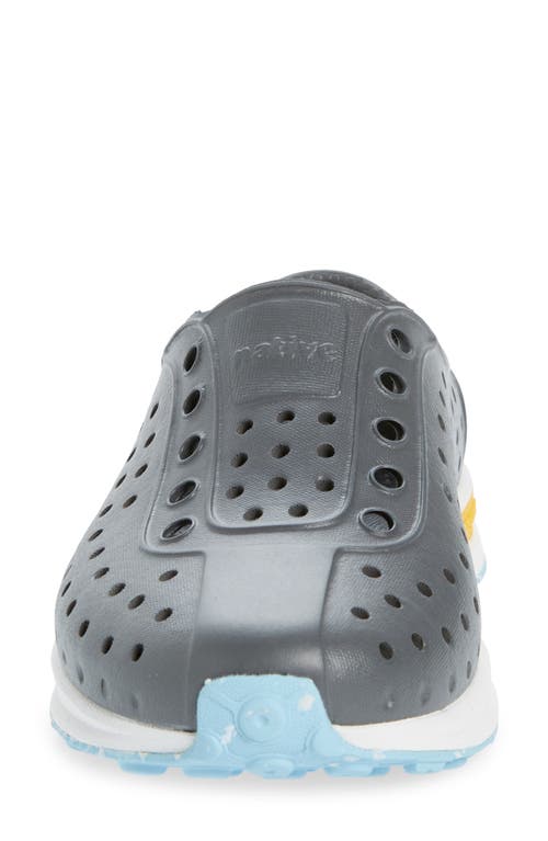 Native Shoes Kids' Robbie Sugarlite Slip-on Sneaker In Dblgry/shlwht/spcyheel
