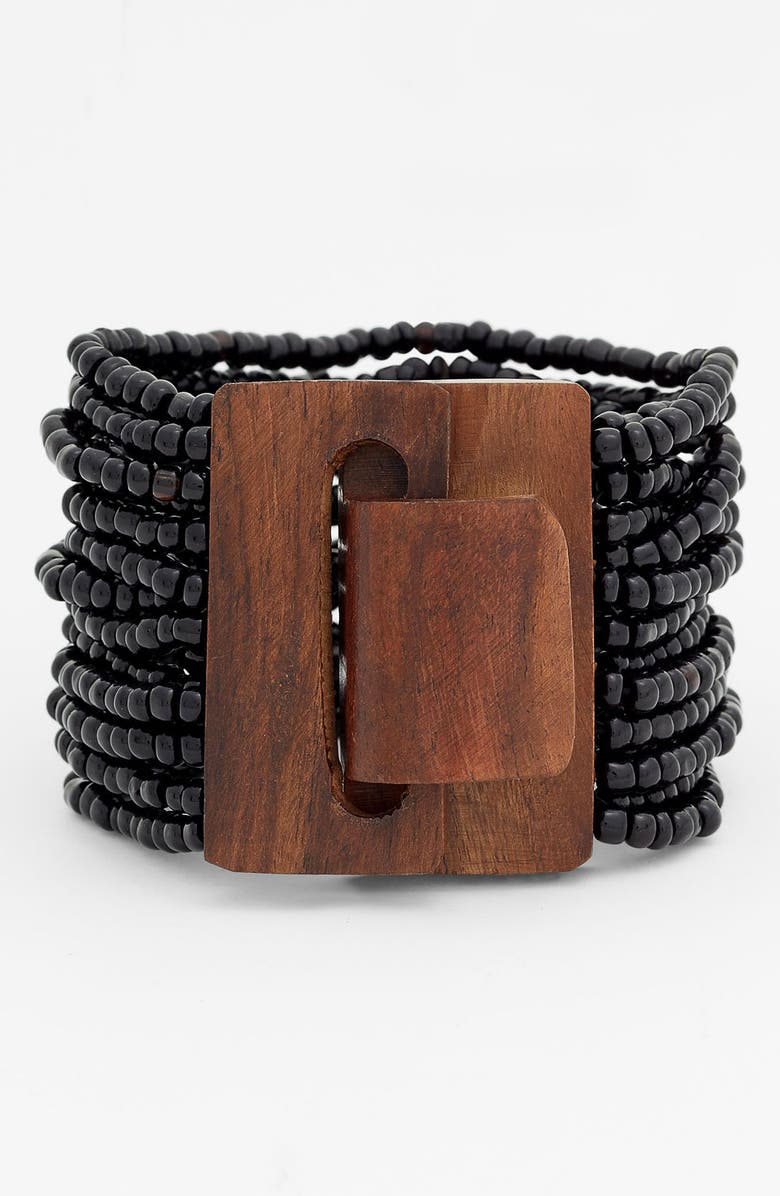 Spring Street Design Group Beaded Cuff, Main, color,