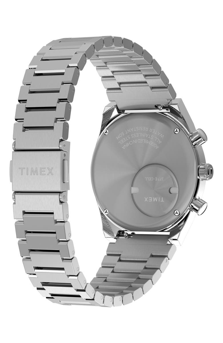 Timex<sup>®</sup> Falcon Eye Chronograph Bracelet Watch, 40mm, Alternate, color, Silver/ Green