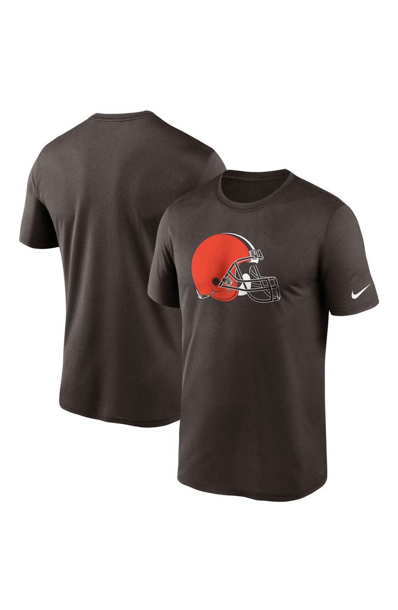 Nike Men's Nike Brown Cleveland Browns Logo Essential Legend Performance T-Shirt, Main, color, Brown