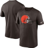 Nike Men's Nike Brown Cleveland Browns Logo Essential Legend Performance T-Shirt