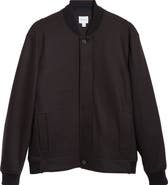 Sunspel Boiled Wool Blend Jersey Bomber Jacket
