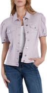 Wash Lab Denim Puff Sleeve Denim Jacket