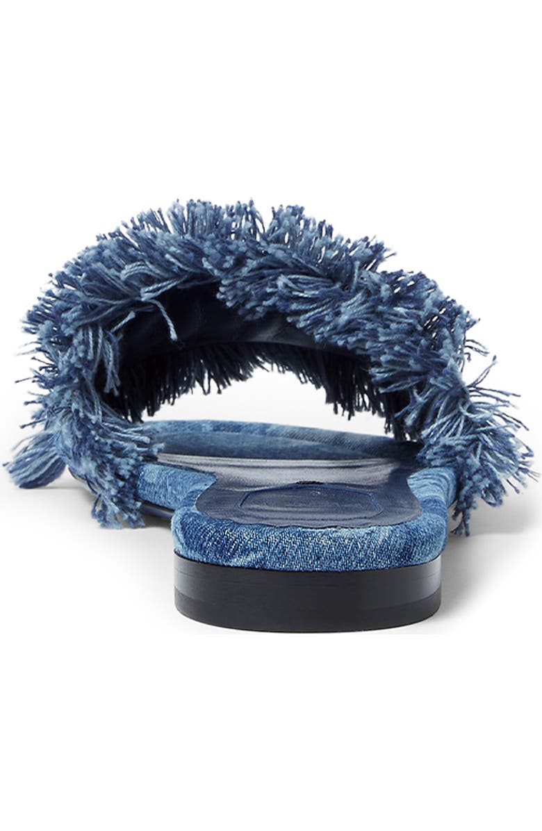 Fendi Sunshine Flat Sandal, Alternate, color, Blue