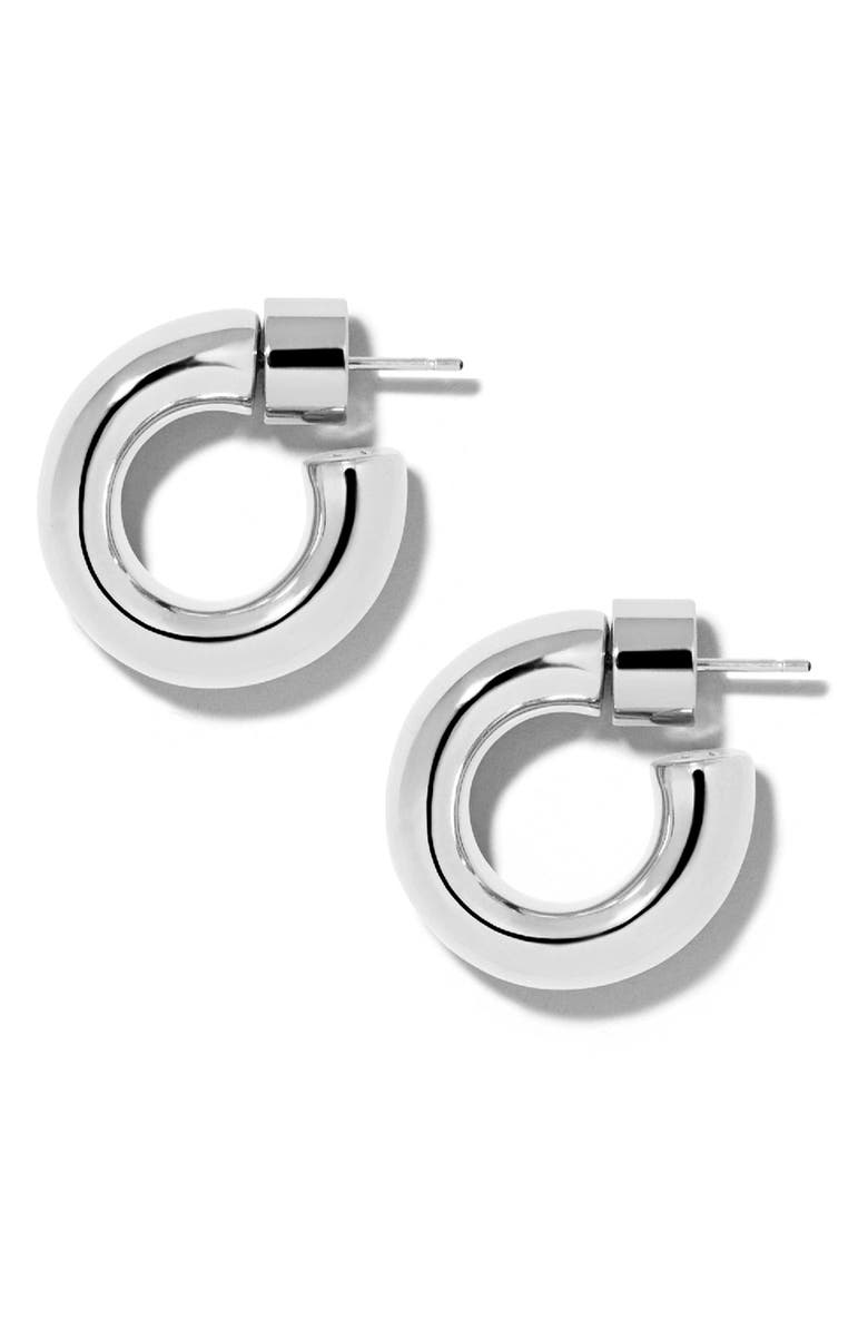 Jennifer Fisher Samira Micro Huggies, Main, color, Silver