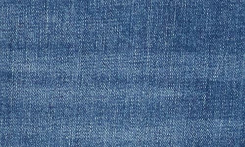 Democracy Double Layer Fray Hem Kick Flare Jeans In Blue