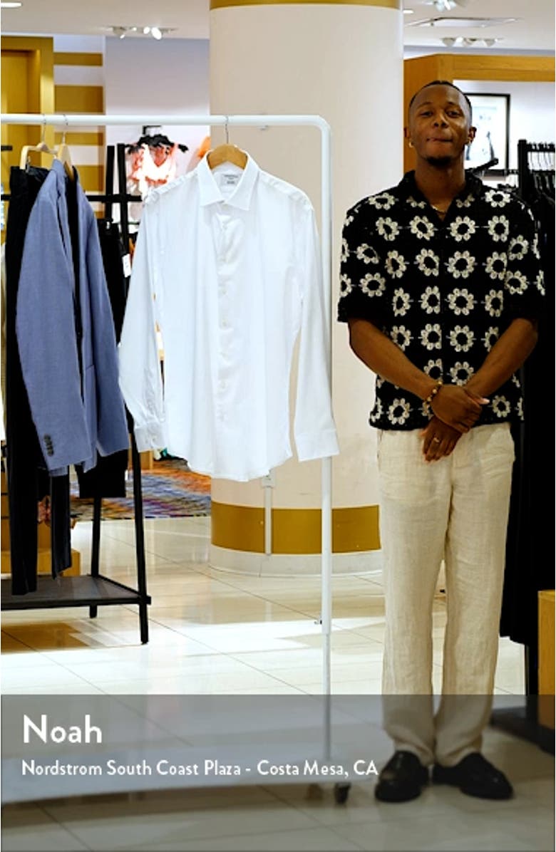 Trim Fit Herringbone Dress Shirt, sales video thumbnail