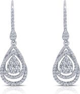 Lafonn Simulated Diamond Pear Drop Earrings