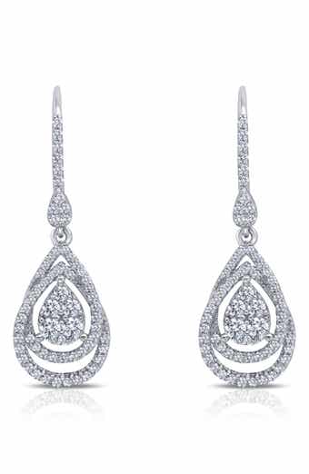 Lafonn Simulated Diamond Pear Drop Earrings