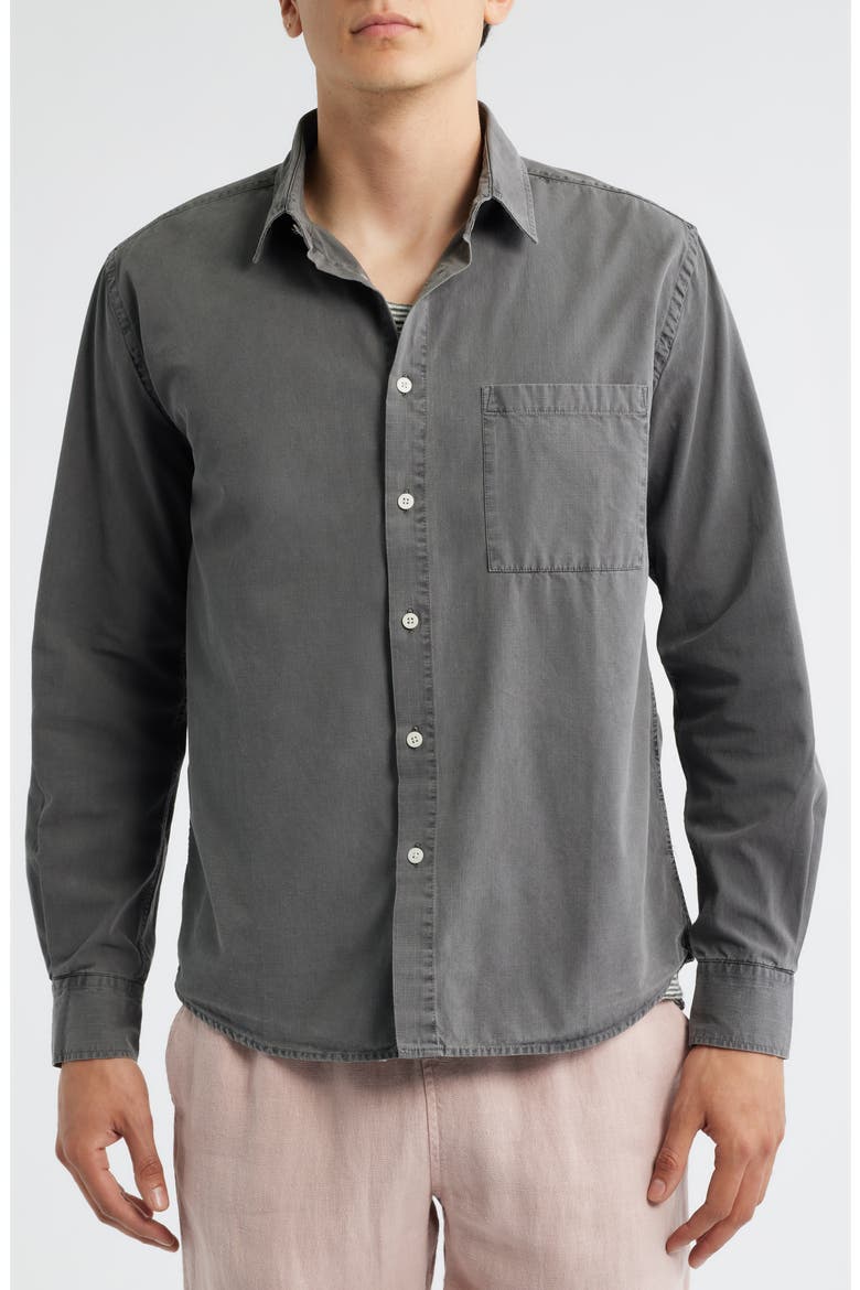 Pac Organic Cotton Button-Up Shirt, Alternate, color, SLATE