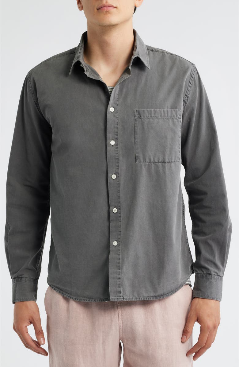 ALEX CRANE Pac Organic Cotton Button-Up Shirt, Alternate, color, Slate