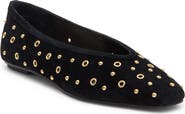 Dolce Vita Caret Stud Leather Ballet Flat