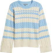 Wit & Wisdom Pointelle Stripe Sweater