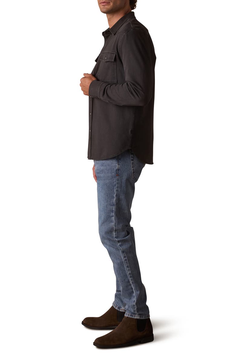 The Normal Brand Tentoma Cotton Stretch Twill Snap-Up Western Shirt, Alternate, color, Phantom