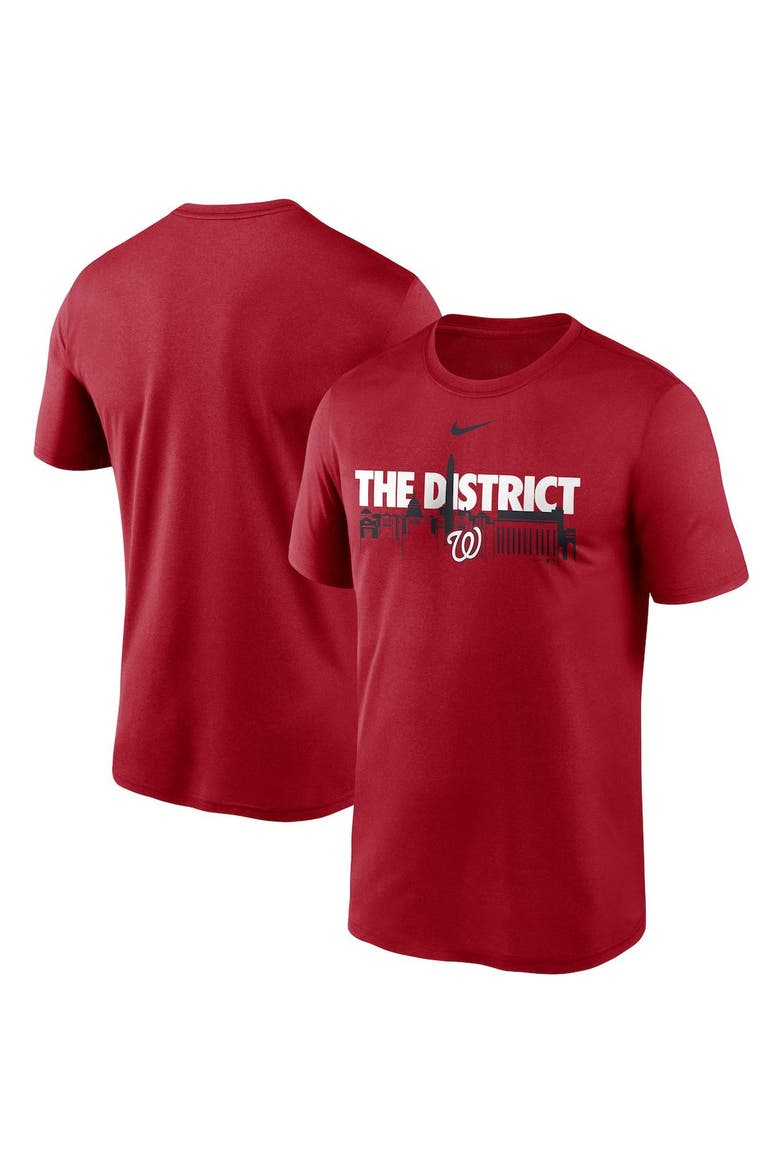 Men's Nike Red Washington Nationals Local Skyline Legend Performance T-Shirt, Alternate, color, Red
