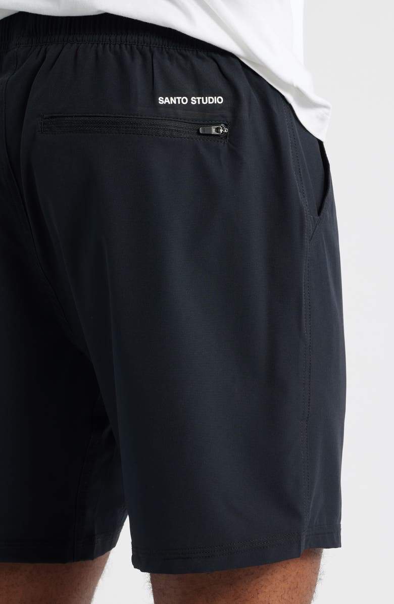 SANTO STUDIO Tempo Tech Shorts, Alternate, color, Black