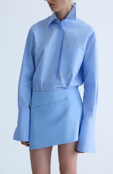 Straight Fit Poplin Shirt