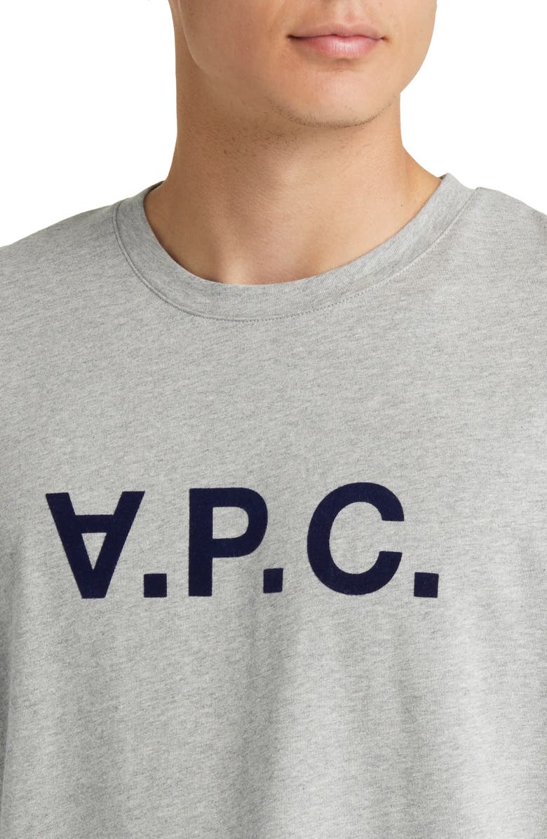 A.P.C. Logo Graphic T-Shirt, Alternate, color, Gris Chine Clair