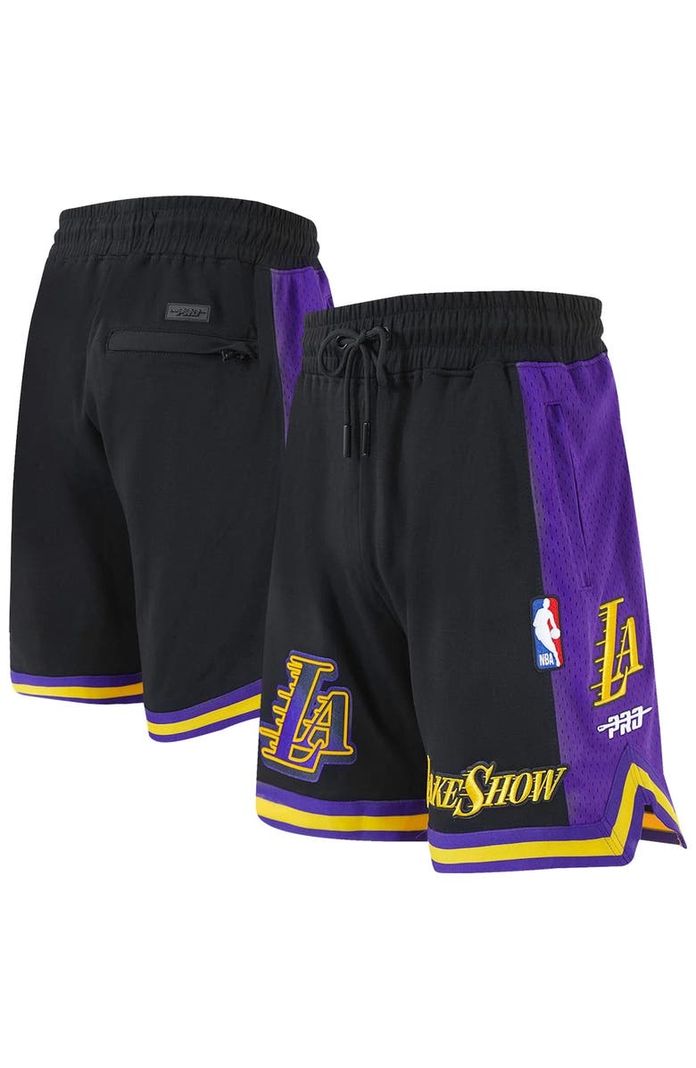 PRO STANDARD Men's Pro Standard Black Los Angeles Lakers 2024/25 City Edition 2.0 Shorts, Main, color, 