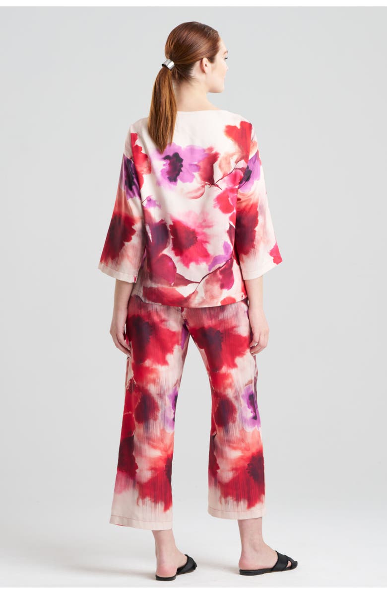 Natori Mizuki Split V Over the Head PJ Set, Alternate, color, Red