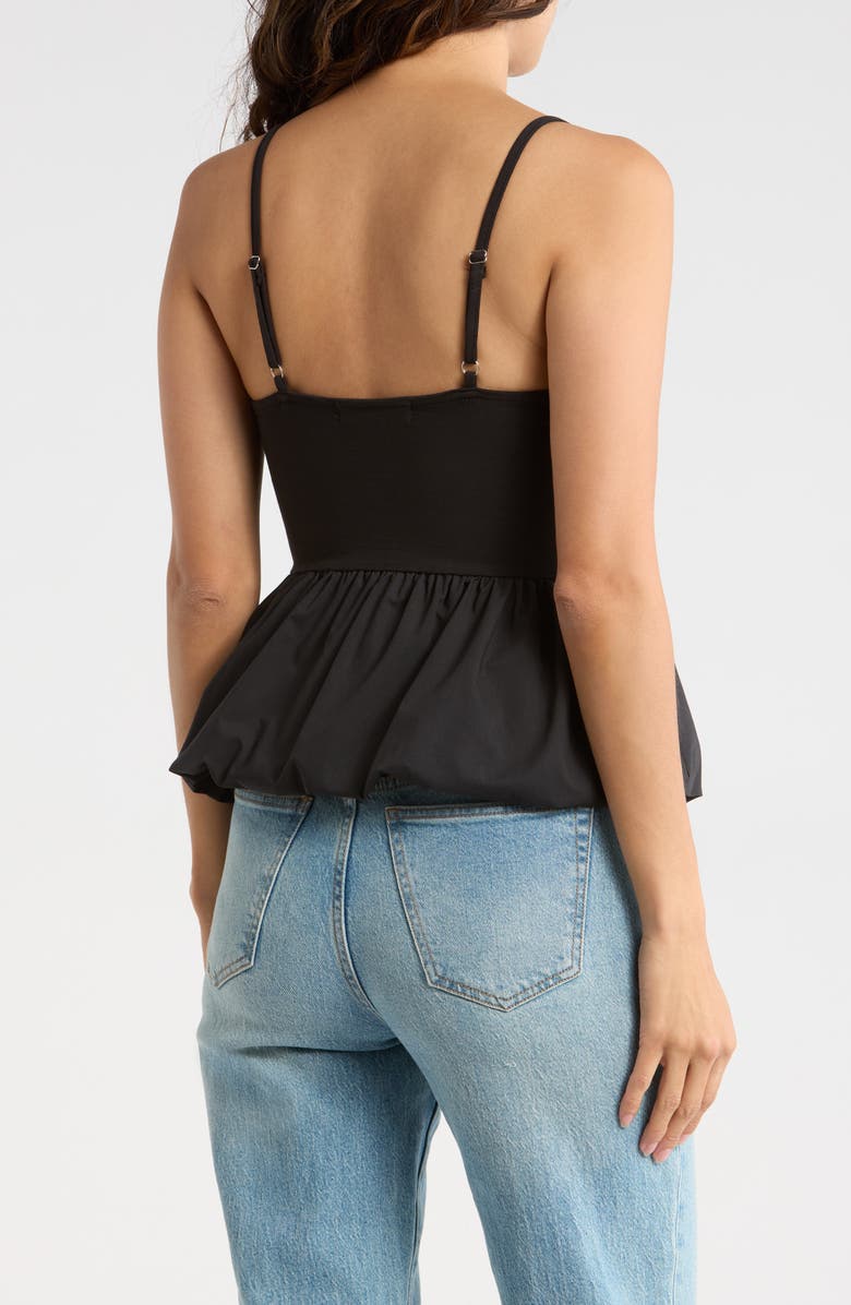 Madden Girl Bubble Hem Camisole, Alternate, color, Black