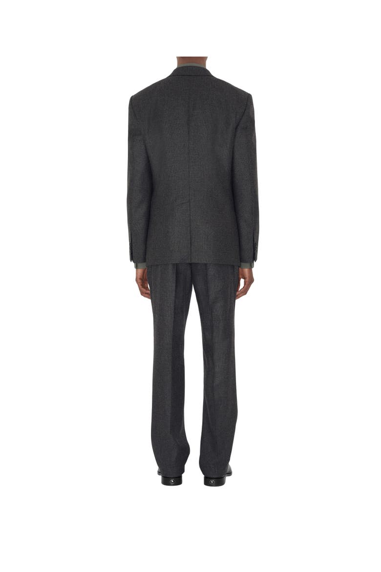 Check Wool Cashmere Tailored Jacket, Alternate, color, Loden green/highland green