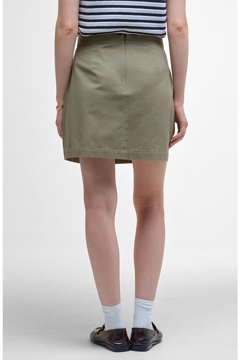 Cary Cotton Twill Miniskirt, Alternate, color, DUSKY GREEN