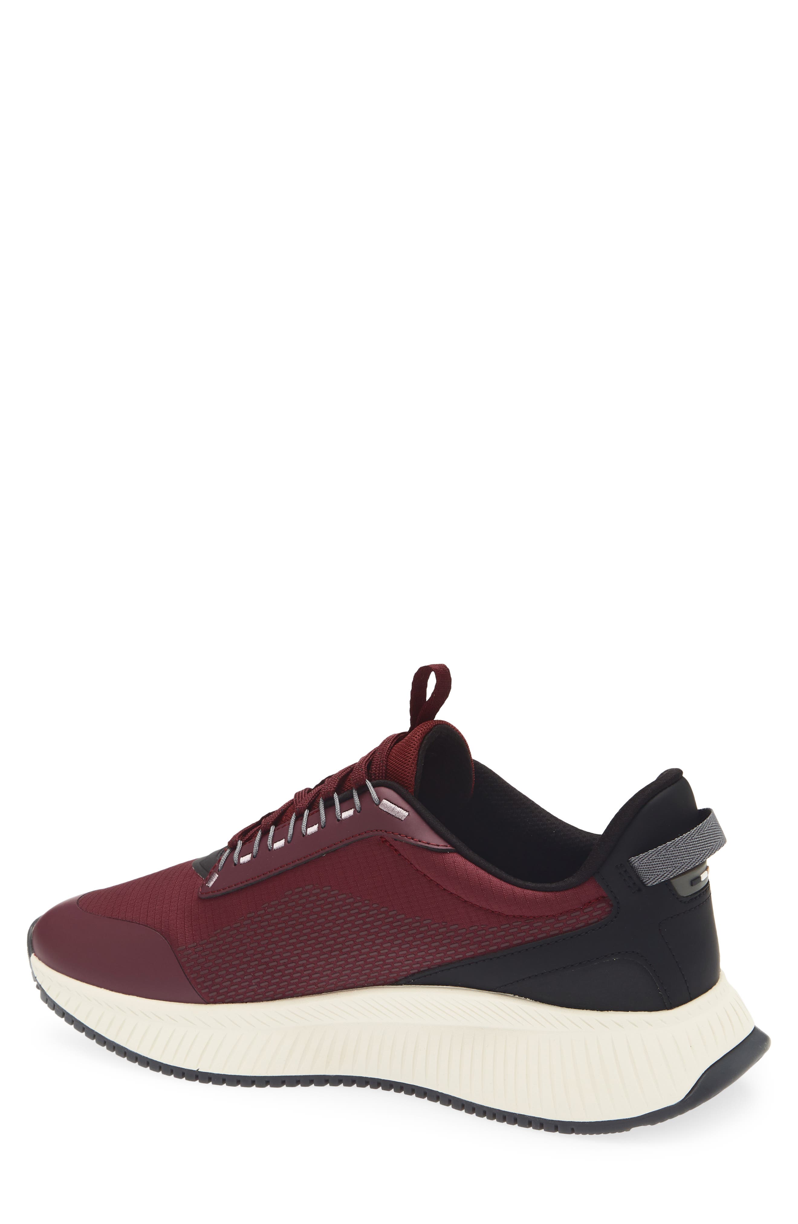 Evo Runn Sneaker, Alternate, color, BURGUNDY