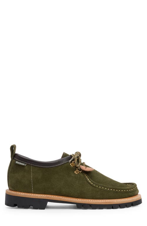Barbour X Wildbunch Heathpool Boat Shoe In Green