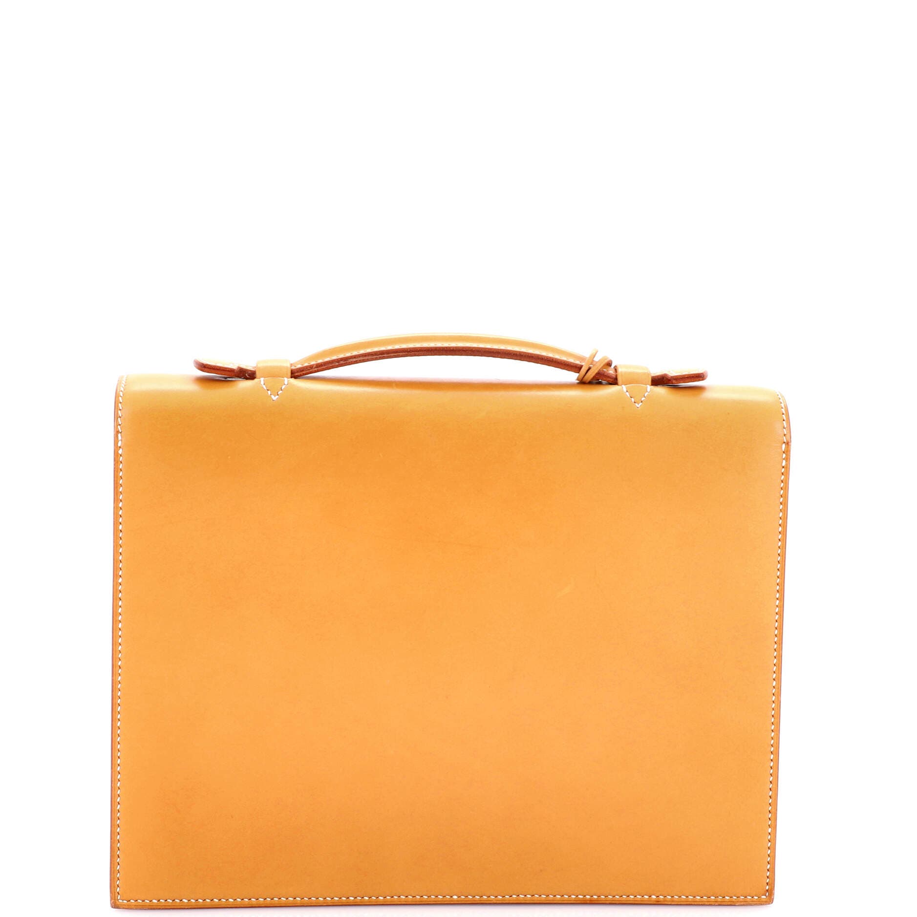 Pre-Owned Hermes Sac a Depeches Bag Vache Natural 27, Alternate, color, Natural