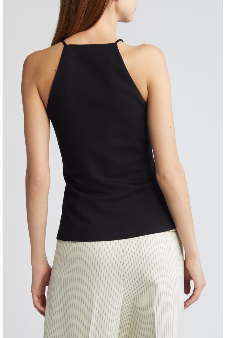 Irina Square Neck Tank Top, Alternate, color, BLACK