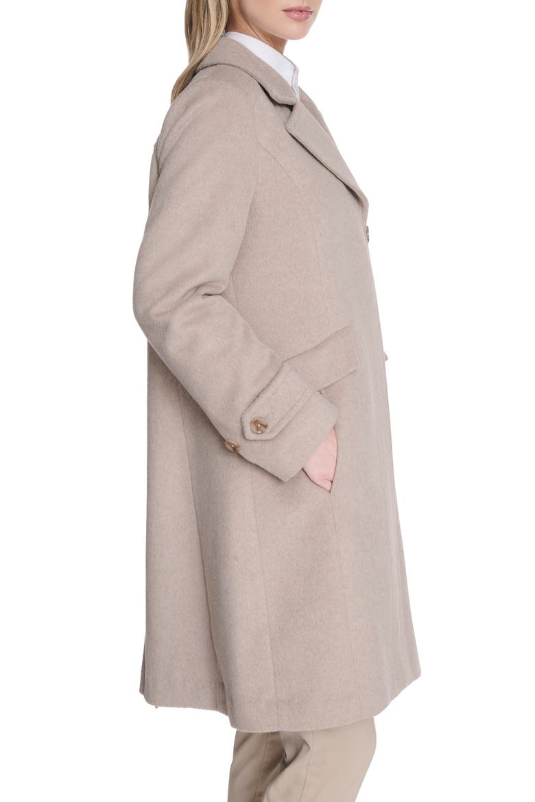 Wool Blend Coat, Alternate, color, BONE