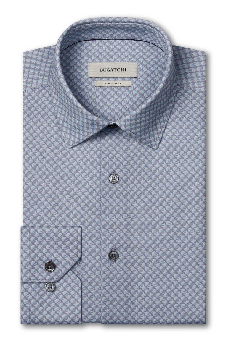 James OoohCotton® Geo Print Button-Up Shirt, Main, color, ORCHID