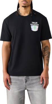 True Religion Buddha MFG Cotton Graphic T-Shirt