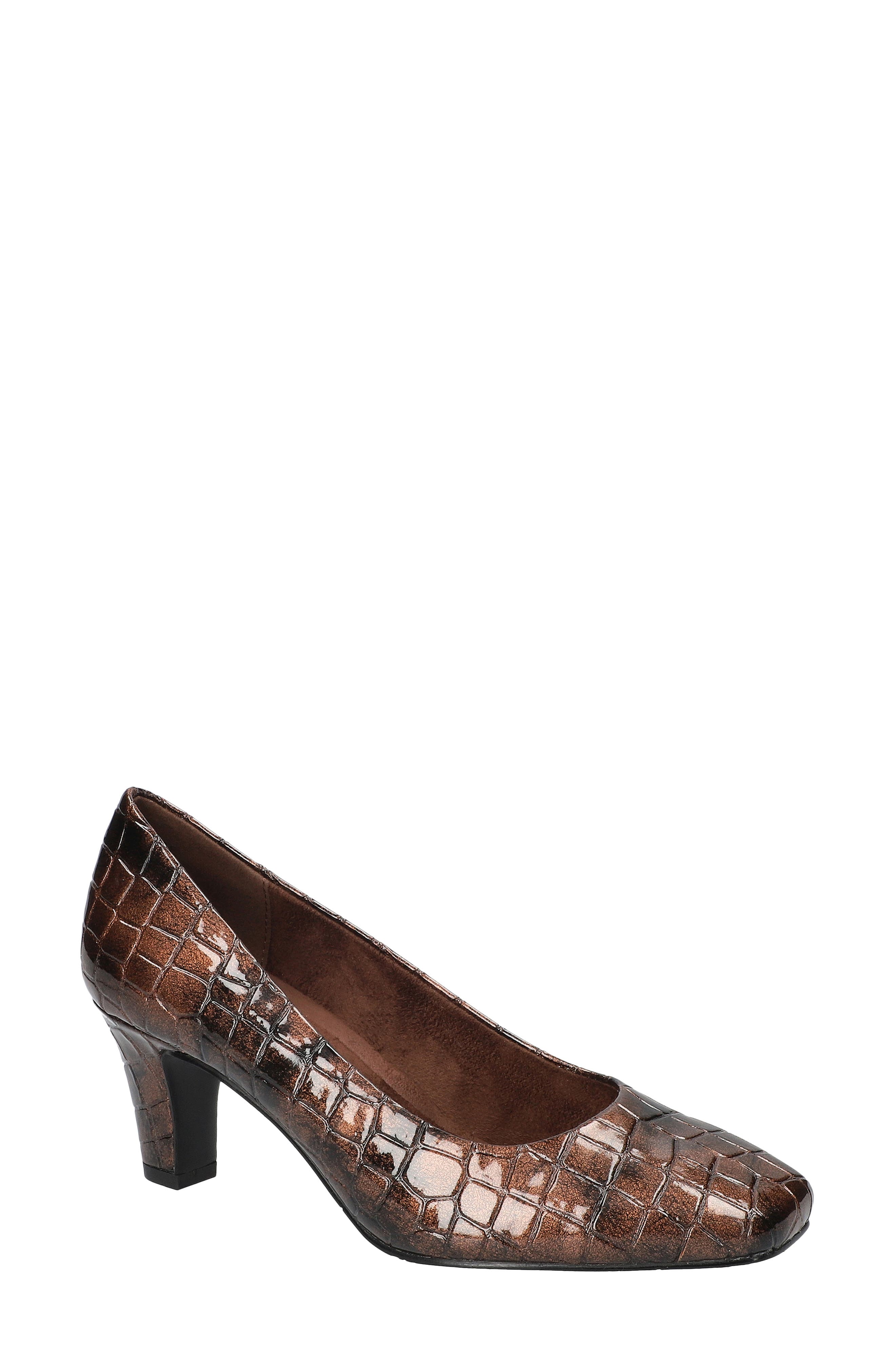 EASY STREET Poet Pump, Main, color, Bronze Patent Croco