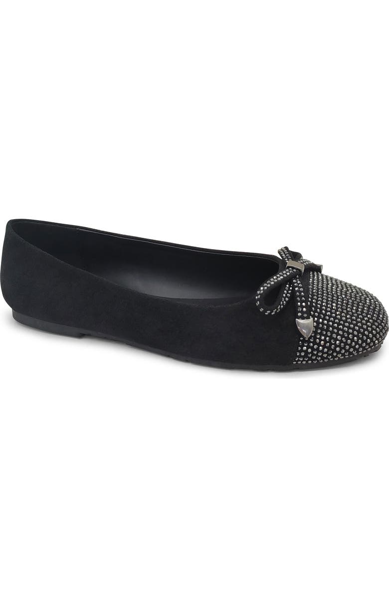Reaction Kenneth Cole Ellie Ballet Flat, Main, color, Black Micro