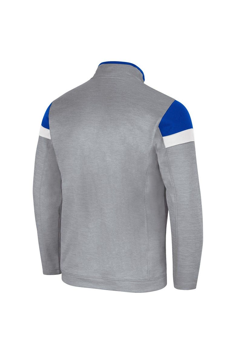 Men's Colosseum Gray Air Force Falcons Bingo Quarter-Zip Jacket, Alternate, color, Gray