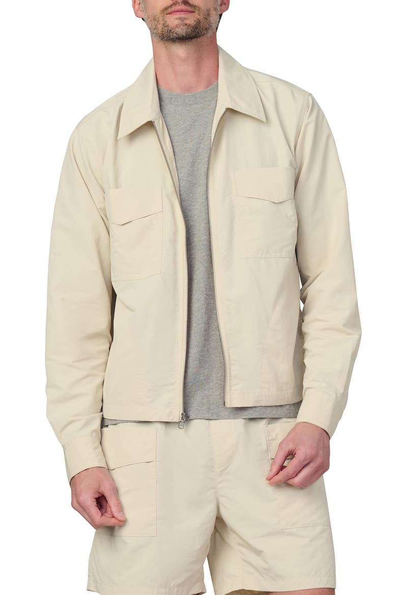 Modern Utilitarian Water Resistant Nylon Jacket, Main, color, SUMMER SAND