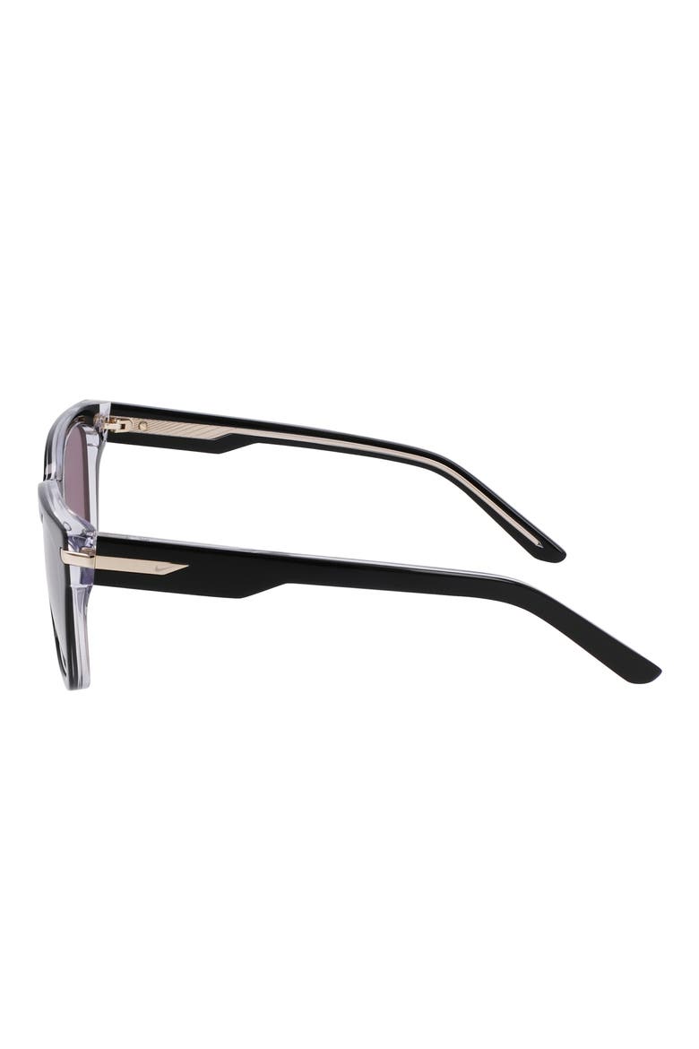 Crescent II 52mm Square Sunglasses, Alternate, color, BLACK / GREY