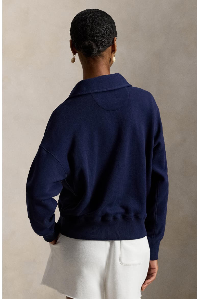 Lightweight Fleece Quarter Zip Pullover, Alternate, color, CRUISE NAVY