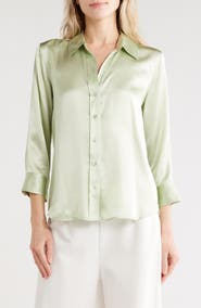 L'AGENCE Dani Silk Blouse